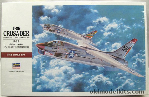 Hasegawa 1/48 Vought F-8E Crusader - US Navy VF-191 USS Ticonderoga / Rainbow Tail, PT25 plastic model kit